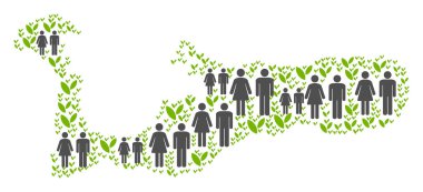 Demografik Grand Cayman Adaları'ndaki harita