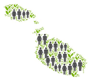 Nüfus Malta Adası Haritası