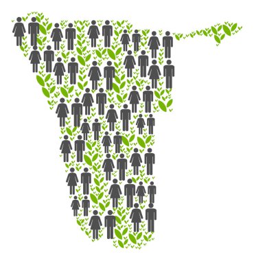 Nüfus Namibya Haritası