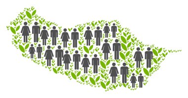 Nüfus Portekiz Madeira Adası Haritası