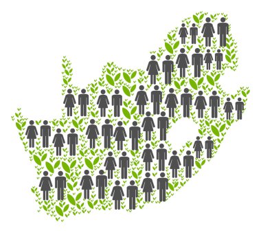 Nüfus Güney Afrika Cumhuriyeti harita