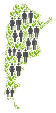 Nüfus Arjantin harita