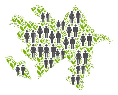 İnsanlar Azerbaycan Haritası