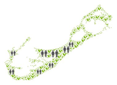 Demografik Bermuda Island harita