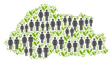 Nüfus Bhutan Haritası