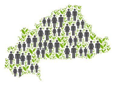 İnsanlar Burkina Faso Haritası