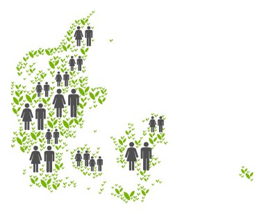 Nüfus Danimarka harita