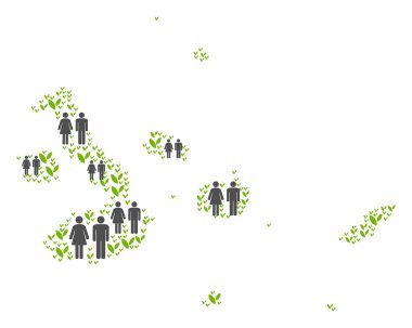 Demografik Galapagos Adaları Haritası