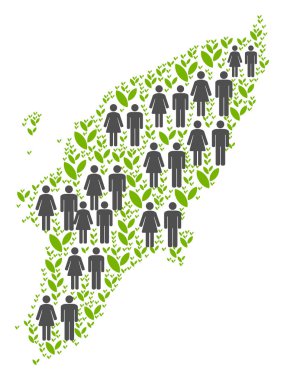 İnsanlar Yunan Rodos Adası Haritası