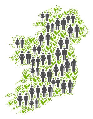 Demografik İrlanda ada Haritası