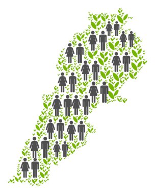 İnsanlar Lübnan harita