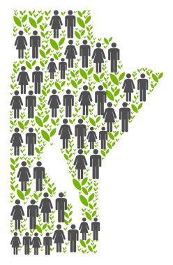 Demografik Manitoba Eyaleti harita