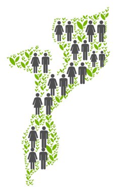 İnsanlar Mozambik Haritası