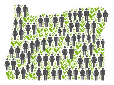 Demografik Oregon State harita