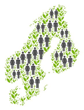 Nüfus Scandinavia harita