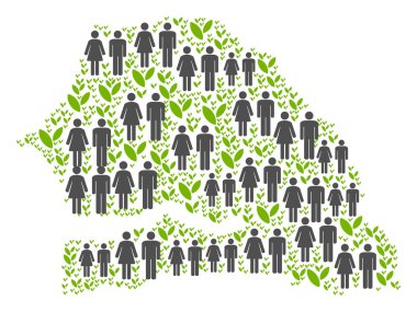 Nüfus Senegal haritası