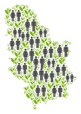 İnsanlar Sırbistan harita