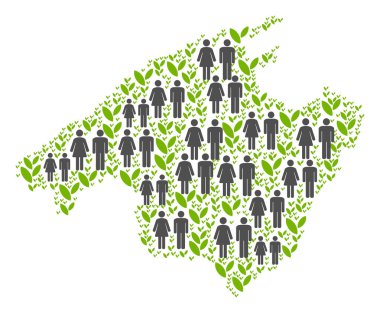 Demografik İspanya Mallorca ada Haritası