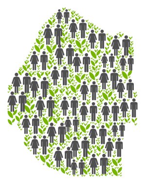 İnsanlar Svaziland Haritası