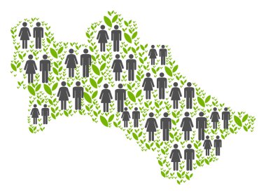 Nüfus Türkmenistan Haritası