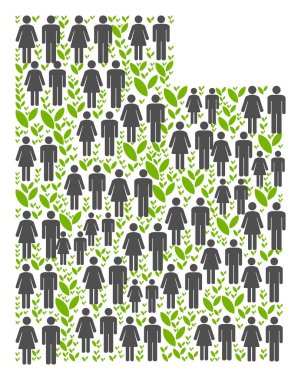 Çevre Utah State harita