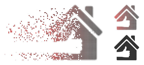 Разобранная икона Pixel Halloone
