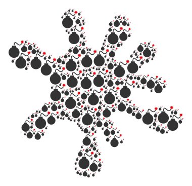 Bomba simgeler şeklinde sıçrama