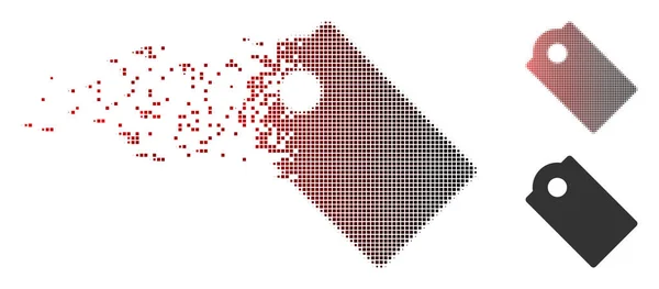 Verstreutes Pixel-Halfone-Tag-Symbol — Stockvektor