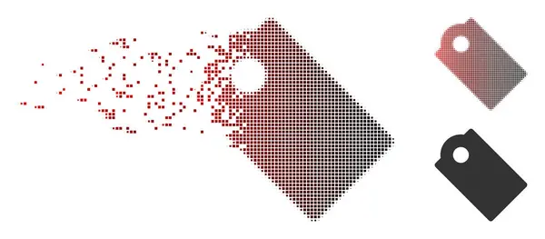 Zerstreutes Pixel-Halfone-Tag-Symbol — Stockvektor