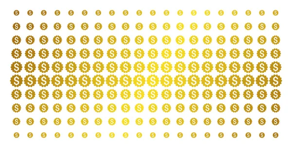 Financiële beloning Seal gouden Halftone Effect — Stockvector