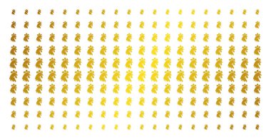 Horoz kafası altın noktalı matris