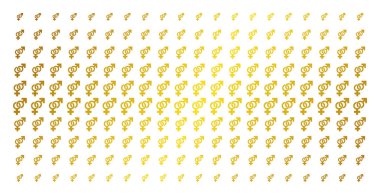 Heteroseksüel sembolü Altın noktalı matris