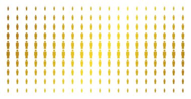 Kişi altın noktalı resim efekti