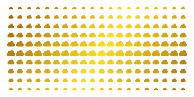 Bulut altın noktalı resim etkisi