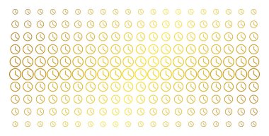 Saat altın yarı ton dizi