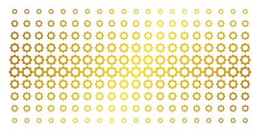 Dişli altın noktalı resim deseni