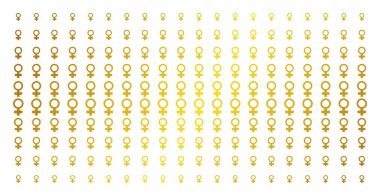 Venüs sembolü Altın noktalı resim deseni