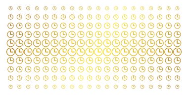 Saat altın noktalı matris