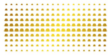 Beyefendi şapka altın noktalı kılavuz