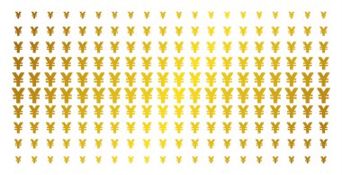 Yen altın yarı ton dizi