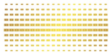 Doları banknot altın yarı ton dizi