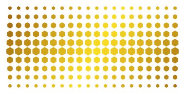 Dolu altıgen altın noktalı kılavuz