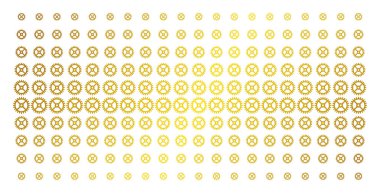 Saat vites altın noktalı resim deseni