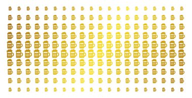 Bira cam altın noktalı resim efekti