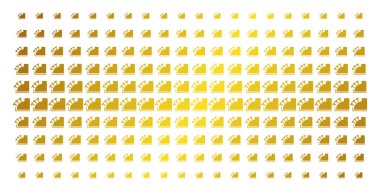 Yazar kasa altın yarı ton dizi