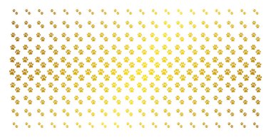 Ayak izleri altın noktalı matris pençe