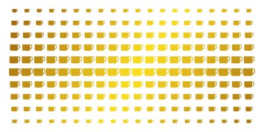 Çay Kupası Altın noktalı matris