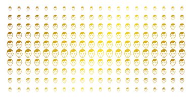 Yüz altın noktalı resim efekti