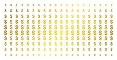 Doları Altın noktalı resim deseni