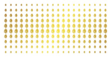 Enfeksiyon hücre altın noktalı resim deseni